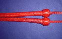 3ft Red 16 plait matched snake whip pair D